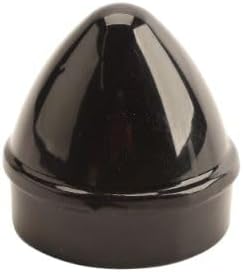 Black Chain Link Fence 1 3/8" External Die Cast Aluminum Acorn Post Caps (Pack of 10)