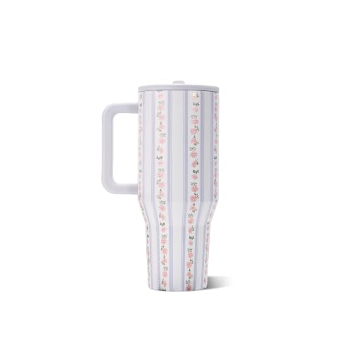 Image of HydroJug Traveler 32oz, Insulated Tumbler with Handle & Straw, Primrose