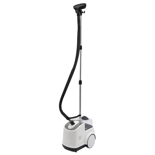 Professional Steamer Iron for Clothes Standing Fabric Steamer with 3L Water Tank 1500W Clothes Steamer Adjustable Steam Temperature Clothing Steamer Garment Steamer for Clothes (White)