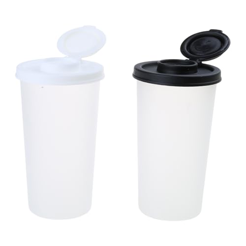 Uqezagpa Juego de 2 botellas dispensadoras de sal y pimentero para picnic