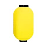 Linterna de melón de invierno plegable e impermeable, fabricante plegable colorido, linterna de melón de invierno japonesa antigua (L,amarillo)