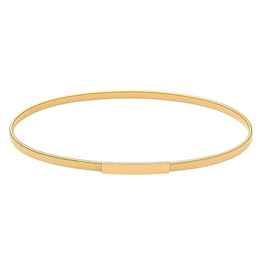 Cinto Feminino Dourado Fino Metal Elástico ZeraStock Short
