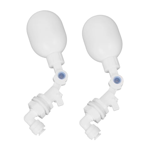 Beufee 2PCS Water Float Valve, Water Filter Float Ball Valve Adjustable Float Valve Water Tank Float Valves for Aquarium RO DI Reverse Osmosis System
