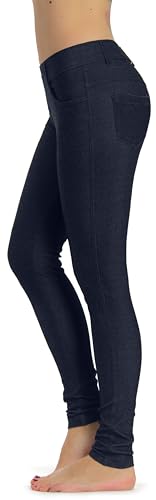 Image of Prolific Health Women's Jean Look Jeggings Tights Slimming Many Colors Spandex Leggings Pants Capri S-XXXL