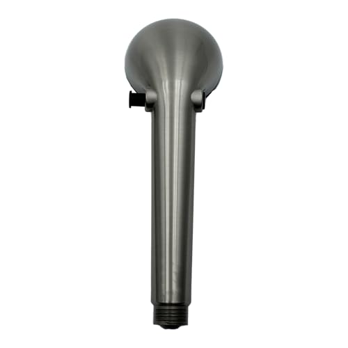 Image of RV Shower Replacement Shower Head with Hose & Guide Ring & Shower Holder Non-Metallic Hand-Held Shower Set (Brushed Nickel Showers)