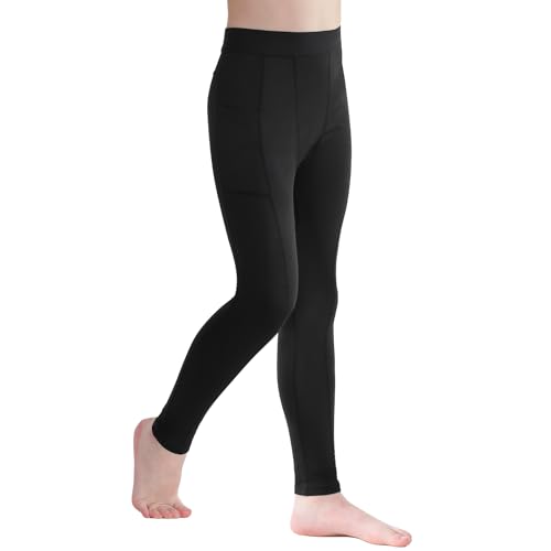 Legging de compression garcons lot de 3 avec poches pour basket et foot