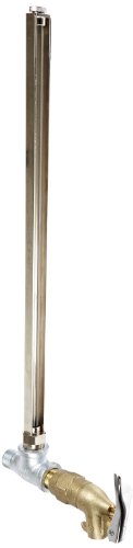 Image of Justrite 08533 Cast Iron Horizontal Drum Fill Gauge with Self Closing Faucet, Multi