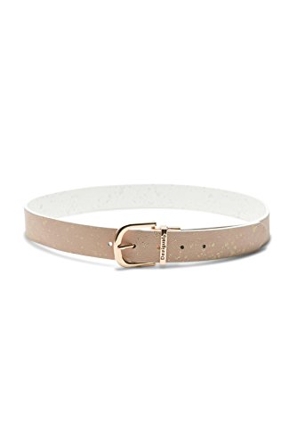 Desigual ceinture 18sarp19 metallic splatter blanc