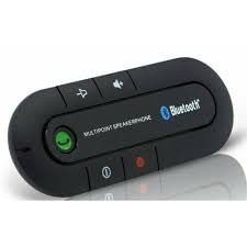 Texton Portable Car Bluetooth Receiver Wireless Handsfree Kit with Multi Phones Connections and Voice Command in-Car Speaker