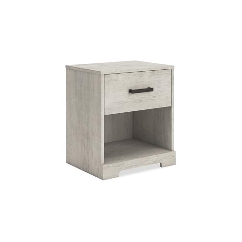 Signature Design by Ashley Shawburn Farmhouse 1 Drawer Bedroom Nightstand