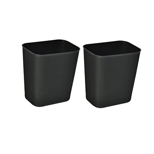Caneca de basura cuadrada Happyyami de plástico sin tapa 2 piezas miniatura 1