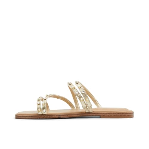 Image of Aldo TRITON-IN710 Ladies GOLD Flat Sandals