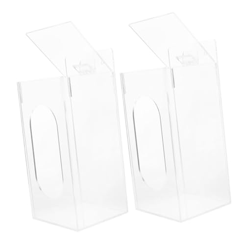 SOLUSTRE Glove Holder Dispenser Mountable Acrylic Napkin Caddy Wedding Favor Boxes Party Favor Boxes Plastic