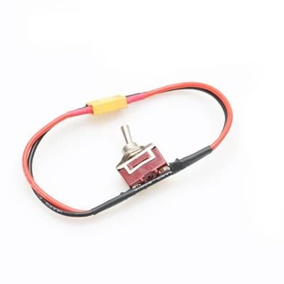 Large Current High Load Switch XT60 XT90 T-Plug Power ON-OFF Toggle 14AWG For EBike RC Airplane RC Boat ESC Motor Connecting Adapter(With XT60 plug)