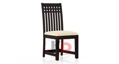 Image of Dining Table Set || Wood Dining Table with Chair 6 Seater || Dining Room Set || Wooden 6 Seater Dining Table || Modern and Unqiue Dining Table for Living Room (6 Seater Dining Table) Walnut Finishs