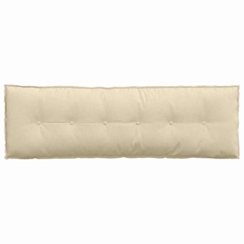 Coussin de dossier dehoussable avec fermeture eclair creme - 7