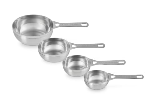 Image of Le Creuset Stainless Steel Measuring Cups, Set of 4 | Set includes: 1 /4, 1 /3, 1 /2, and 1 cups