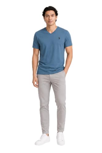 Image of U.S. Polo Assn. Men's Solid V‑Neck T-Shirt