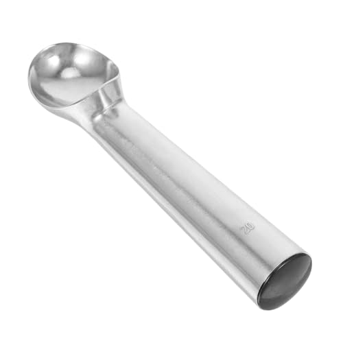 Amosfun Cucchiaio Per Gelato Rotondo in Alluminio Antiaderente Per Raccogliere Palline Gelato Frutta Come Anguria Yogurt e Facile Da e Portatile