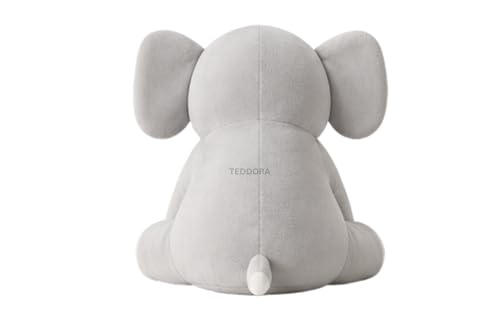 Image of Appu Ele Soft Toy for Girls Boys Kids, Grey, Elephant Animal Plush Stuffed Baby Teddy Gift Birthday, 25 cm