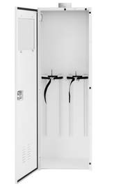 Airgas 2 Cylinder Gas Storage Cabinet with Top Mounted Exhaust Vent and Window
