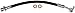 Dorman H622713 Rear Driver Side Outer Brake Hydraulic Hose Compatible with Select Honda Models