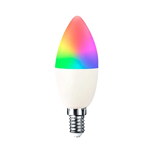 Bombilla LED Vela Smart WiFi E14 5W Equi.35W 450lm RGBWW Regulable vía Smartphone/App 25000H 7hSevenOn Premium