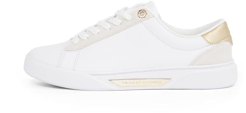 Baskets Tommy Hilfiger femme chic et élégantes tennis basses en cuir tendance