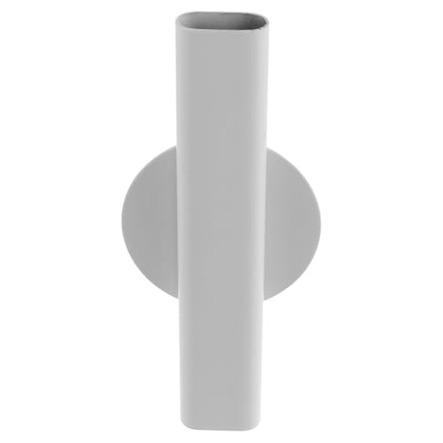 Ciieeo Jardineras Colgantes de Pared Grandes en Metal Color Claro, Macetas Vintage para Plantas Artificiales Decorativas, Jardineras Verticales para Decoración de Interiores y Exteriores