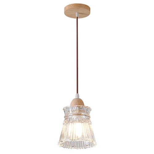 Lampe suspendue en verre industriel Hertl pour îlot de cuisine