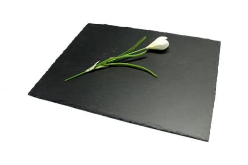 Schiefer Tischset Platte 40x30cm, Kanten abgeschlagen, 8 STÜCK SET