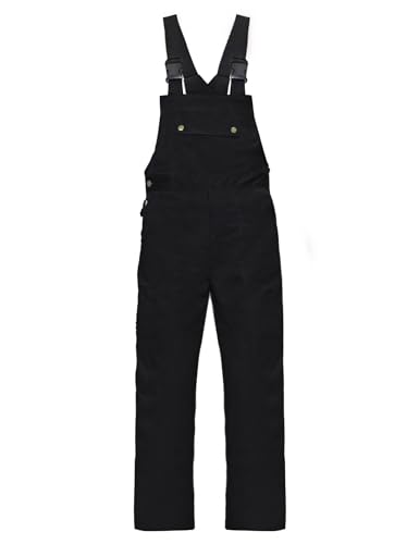 TopTie Men's Bib Overall Mid-weight Coverall Big and Tall with Tool Pockets, Workwear Apparel