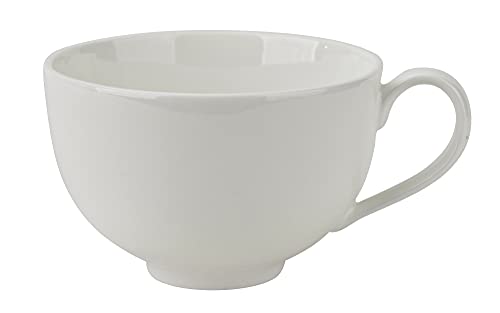 Witek Home, Premium Strong, Porzellantasse, Porzellan-Eleganz, Kratzfest, Spülmaschinen- und Mikrowellenfest, Creme, Tasse Becher für Tee Kaffee Milch Cappuccino, 500 ml Cover