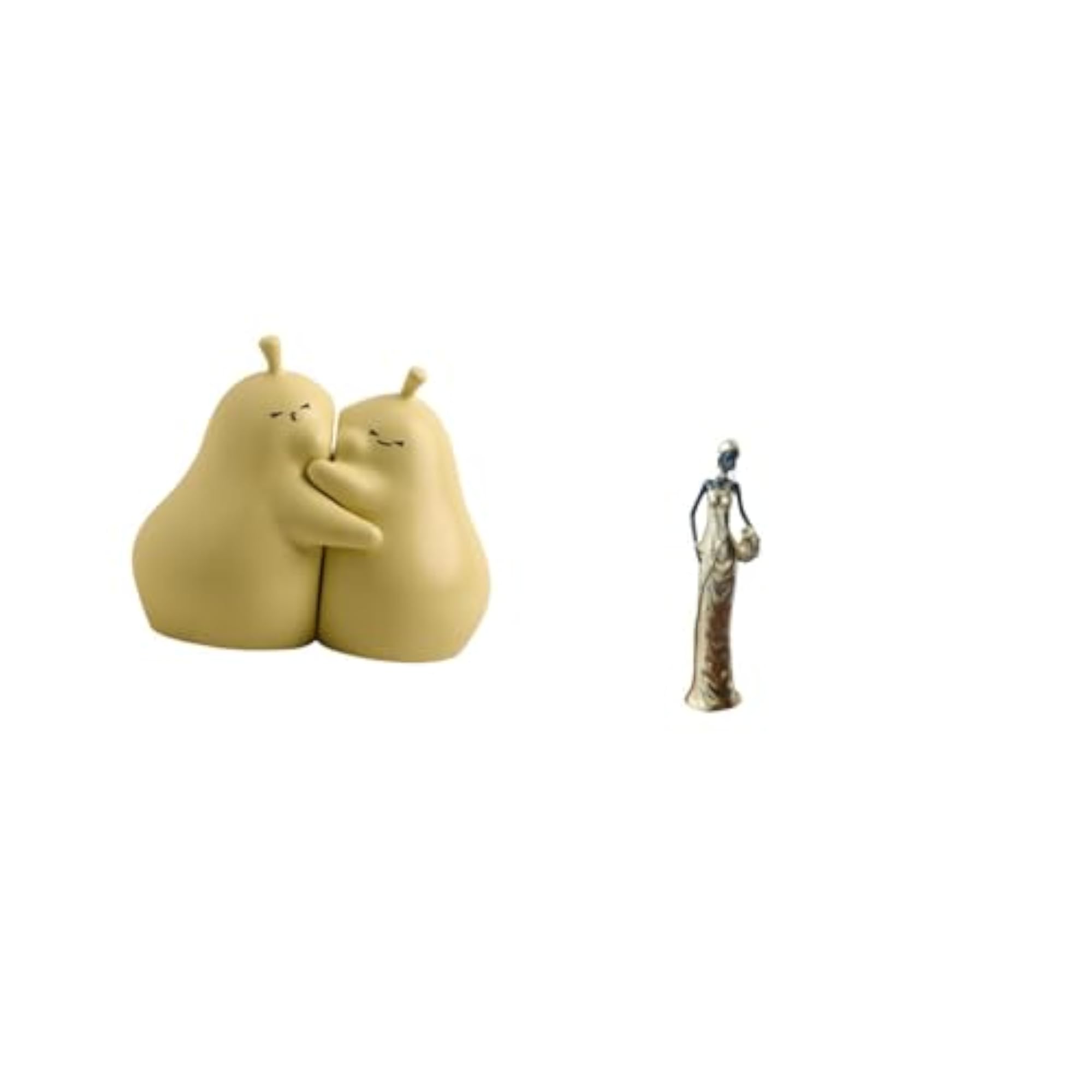 Pear Book Stand, Ceramic Ornament, Tribal Lady Statue