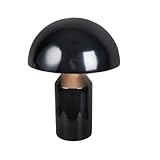 Luulife きのこ雲ランプ 小キノコスタンドライト 重金属ベース、多機能、キノコ型ヘッド、ベッドサイド、リビングルームの装飾、寝室、読書、寮に最適 (35*50cm,ブラック)