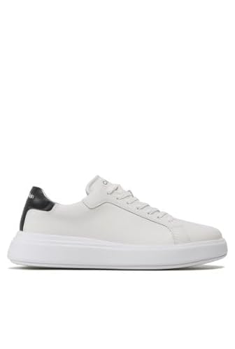 Calvin Klein Jeans - Men's Leather Logo Sneakers - Number 42