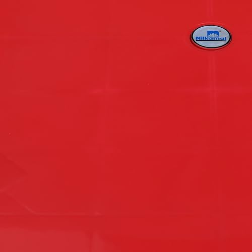 Image of Nilkamal Meridian Strong & Durable Plastic Table for Kids | Use for Playing, Studying | Dining Breakfast Table for Eating & Multipurpose | Laptop Desk |Bright Red