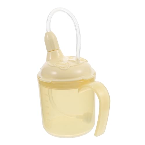 HEATSHAKING 防?防漏吸管杯 高齢者 障害者用飲料カップ 抗菌ストロー付き 蓋付きで液体こぼれ防止 簡単飲み物 スープ お粥用 実用的で な食品グレード素材使用