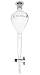 Gilson Separating Funnel, 500ml - PTFE Key Stopcock - Plastic Stopper, Socket Size 29/32 - Borosilicate Glass - Eisco Labs