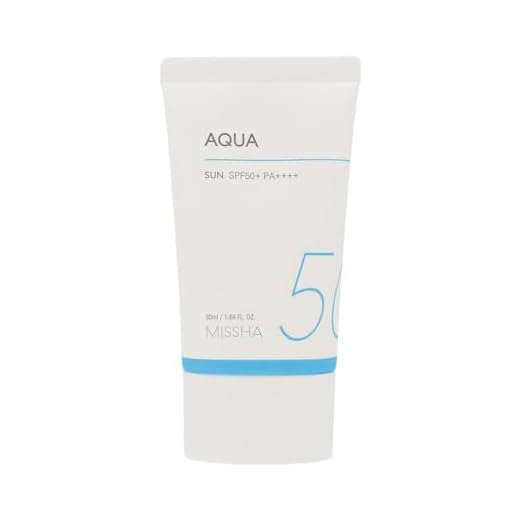 MISSHA All Around Safe Block Aqua Sun SPF50+/PA++++ 50 ml - Protector solar hidratante, textura ligera, sin residuos, para todo tipo de piel
