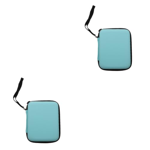 Toyvian 2 Pcs Guitar Accessories Storage Bag Pick Organizer Travel Pouches Pick Bag Portable Case (sky Blue)