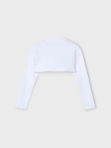 Mayoral Basic Knit Bolero for Girls White2