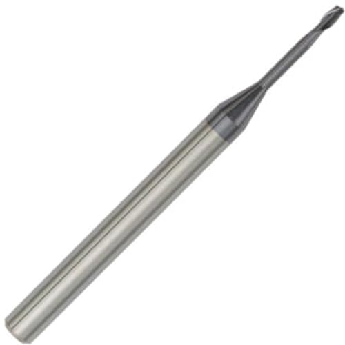 Image of WIDIA Hanita 7N2201511RJ Vision Plus Micro 7N22 HP Hard Material End Mill, 1.5 mm Cutting Diameter, Carbide, TiAlN, RH Cut, Straight Shank, 2-Flute