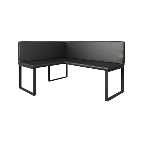 Vicco Banco de Comedor Ravon, Negro, 120 x 150 cm, Apto como Banco de Comedor para cocinas y Zonas de Comedor