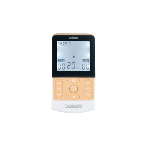 TensCare Allura - Muscle Stimulator that Firms and Reduces Wrinkles in the Face. As well as Body Toning and shaping. Uses Bespoke Programmes Specifically to Cater to Different Areas, Peach Cover