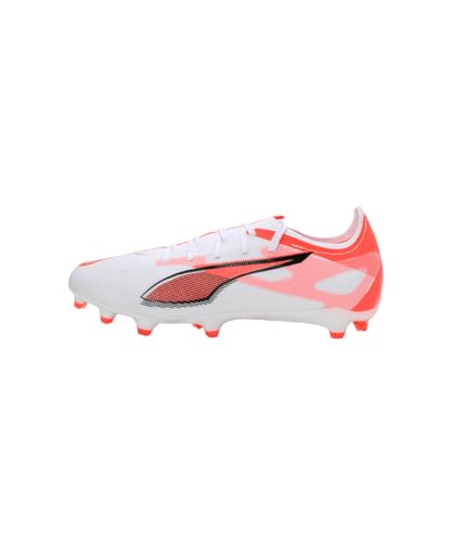 Image of Puma Unisex-Adult,Football Shoe,White-Black-Glowing Red -8UK (10816601)