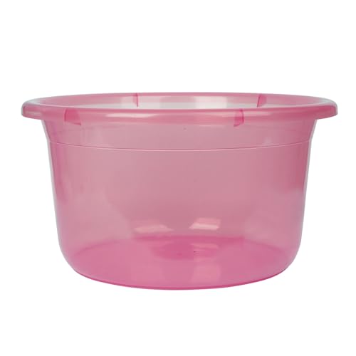 Kuber Industries Durable Deep Bath Tub|Versatile Short Livestock Feeding Pan| Plastic Utility Gaint Basin for Baby Bathing,Washing Clothes,26 Litre,Pack of 2 (Pink)