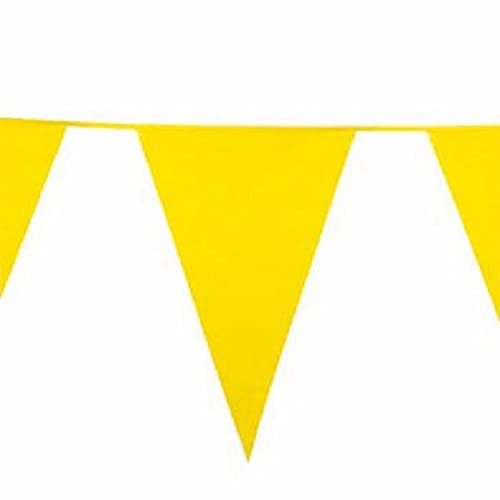 Wimpelkette, 10 M Lang, Gelb – Party-Dekoration Für Drinnen Und Draußen
