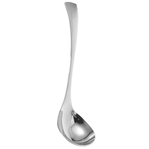 Cabilock Stainless Steel Spoon 304 Grade Ladle Multi-use Serving Utensil for Soup Gravy Cocktail Sauce Handle and Dishwasher Safe