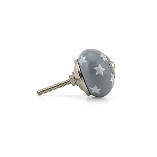 Craft Trade Grey Door Cabinet Knobs for Dresser Drawer Vintage Closet Ceramic Knob Pull Handles Cupboard Wardrobe Knobs for Kitchen Furniture Home Décor - Image 3
